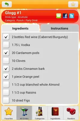 8500 Drink Recipes Free android App screenshot 8